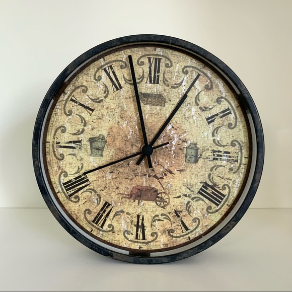 NWOT Vintage rustic wall clock